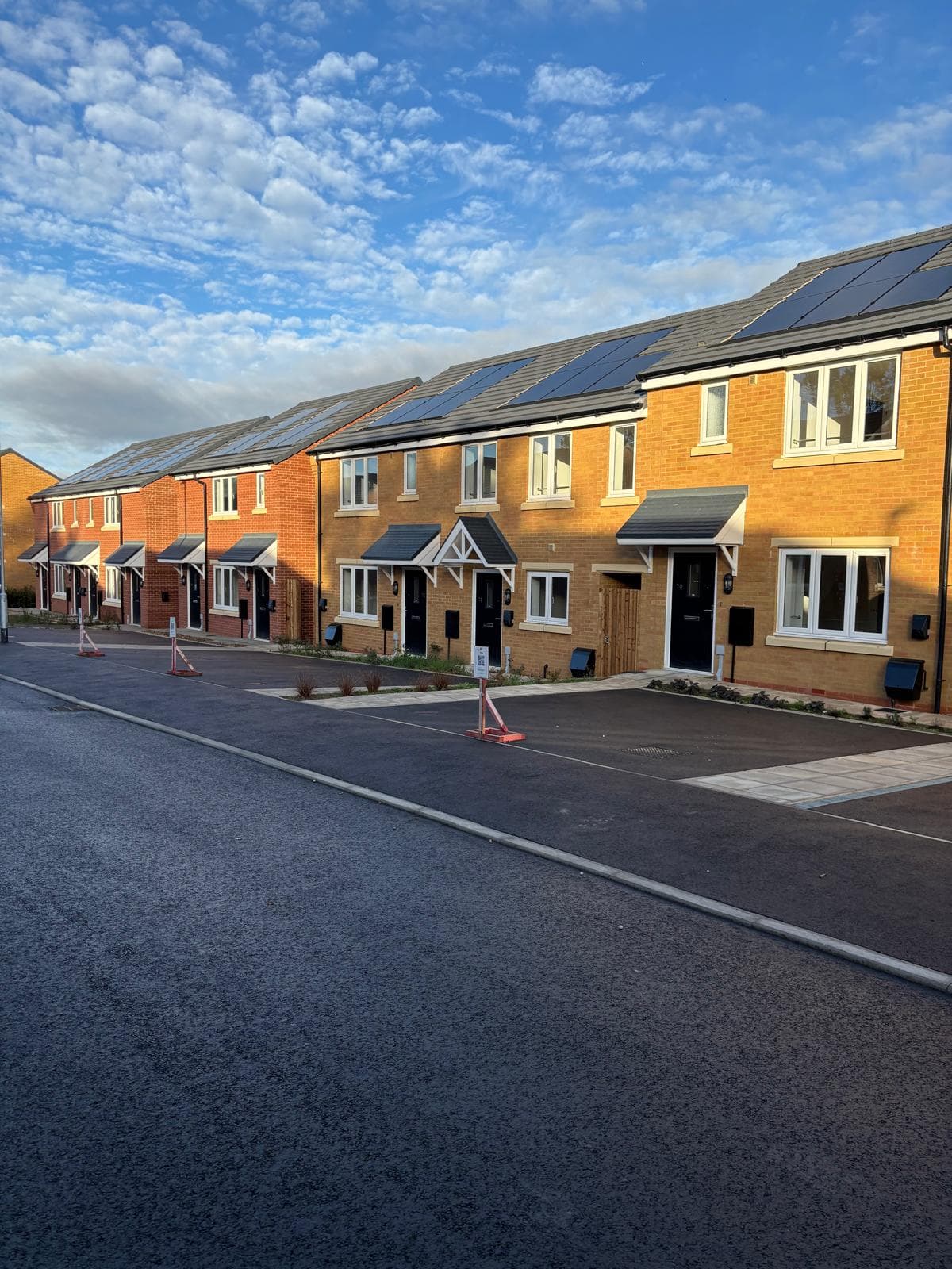 Central Avenue, Northampton: BREE Construction site progress photo, view of the affordable scheme during delivery for Futures Housing Group
