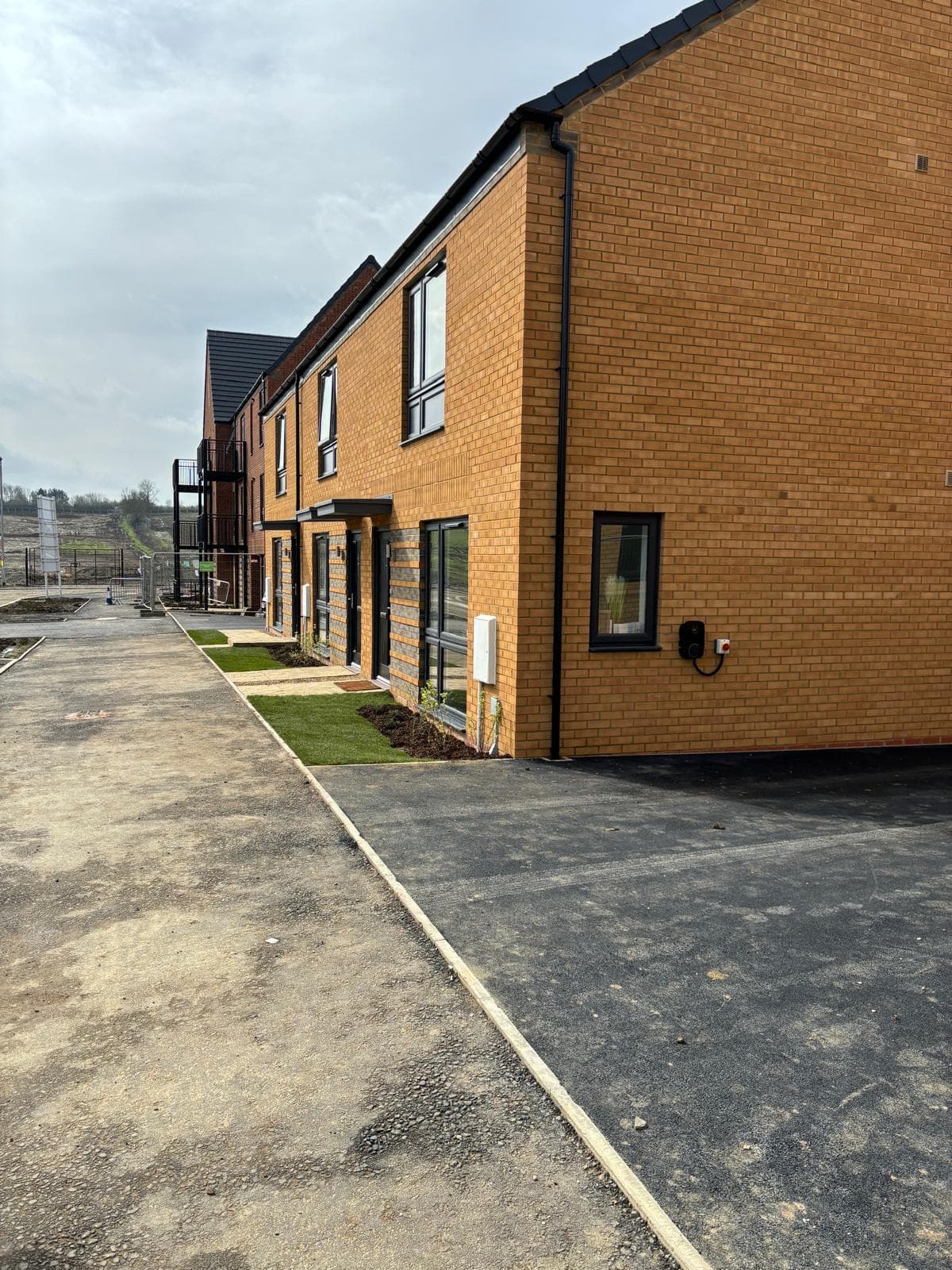 Glenvale Park, Wellingborough: in-progress site photo of the Stonewater affordable development