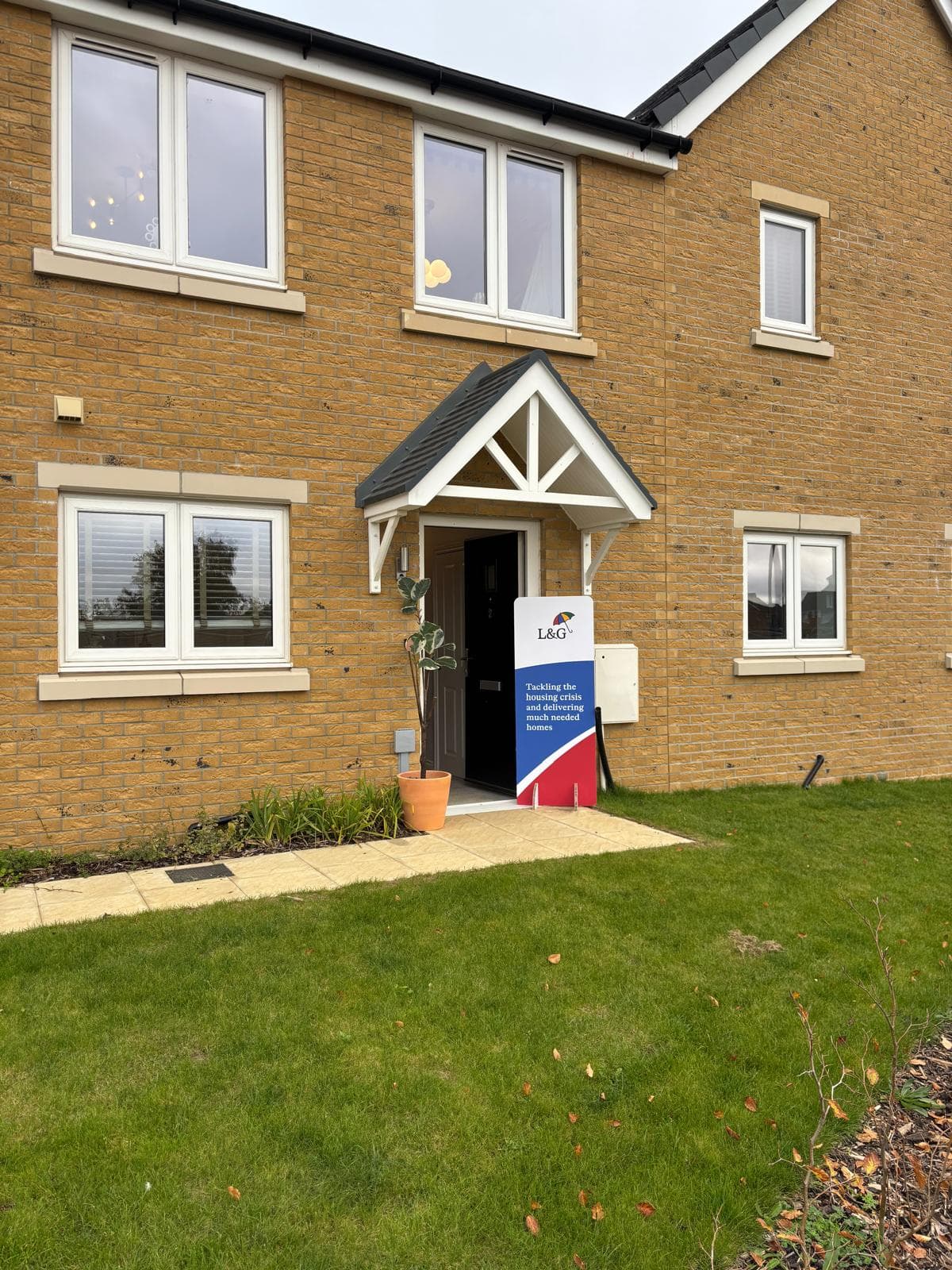 Sampson Green, Ipswich: streetscape view of the BREE-delivered Legal & General Affordable Homes scheme