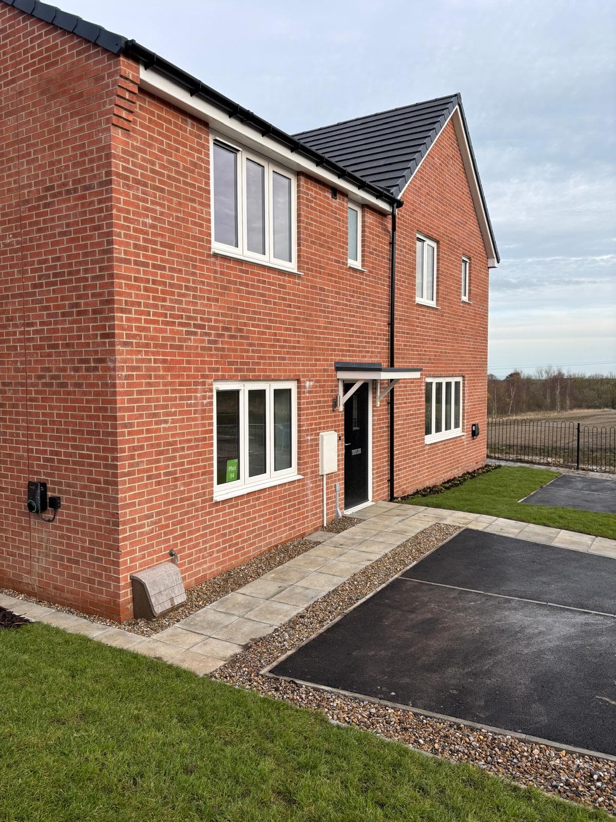 Seaview Walk, Murton: streetscape progress photo of the Karbon Homes affordable scheme in County Durham