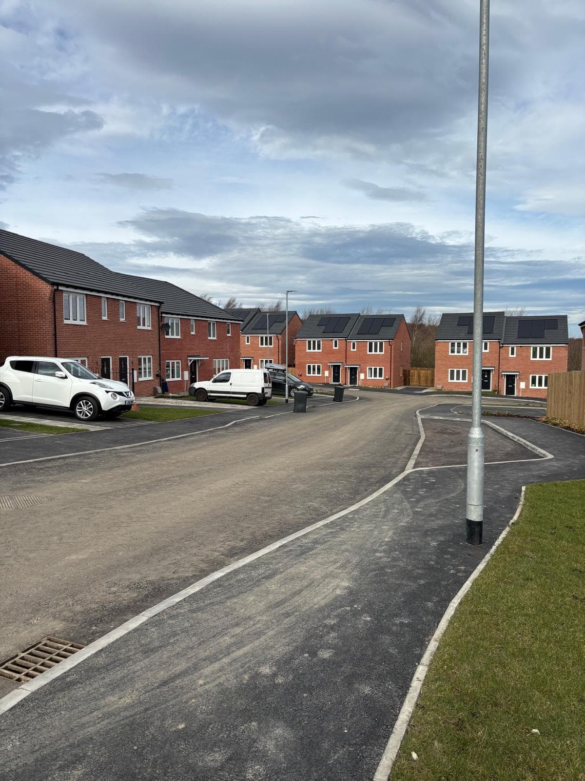 Seaview Walk, Murton: contextual progress photo of the BREE Construction site for Karbon Homes