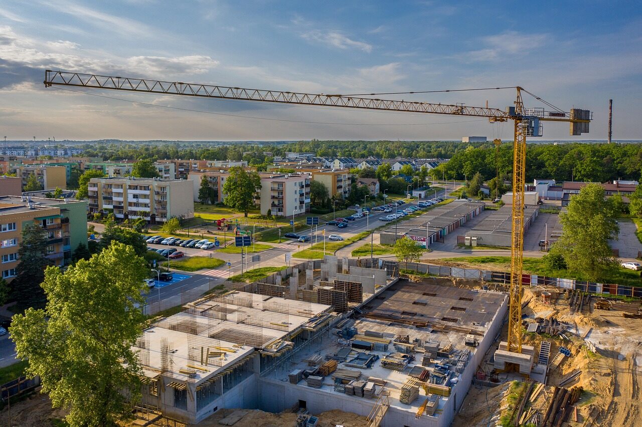 crane, construction, city, buildings, urban, construction site, urbanization, nowy dwór mazowiecki, poland, urbanization, urbanization, urbanization, urbanization, urbanization
